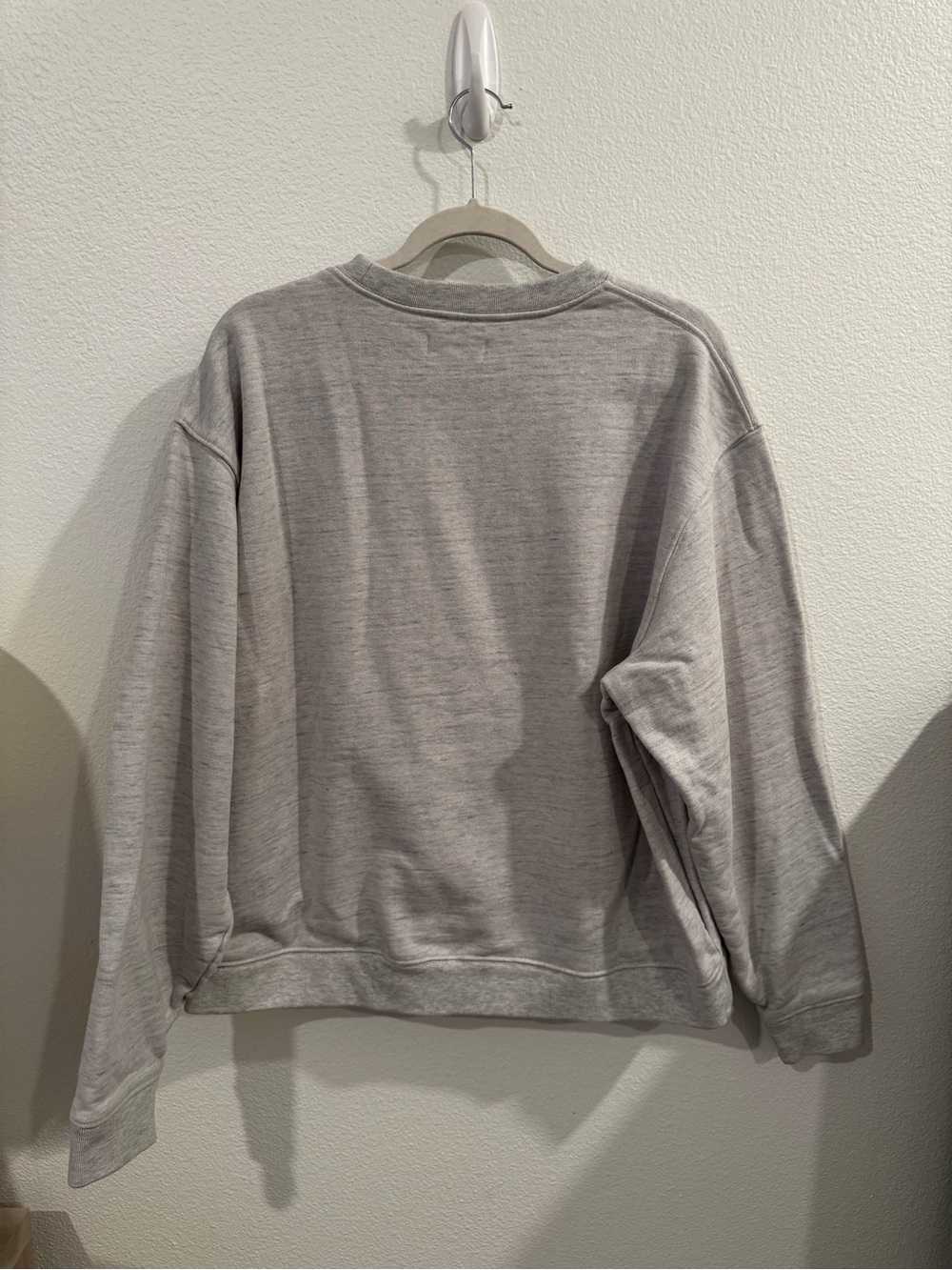 SET Active Heavyweight Sweats Crewneck Light Gray 100% Cotton Size Large - Picture 6 of 6